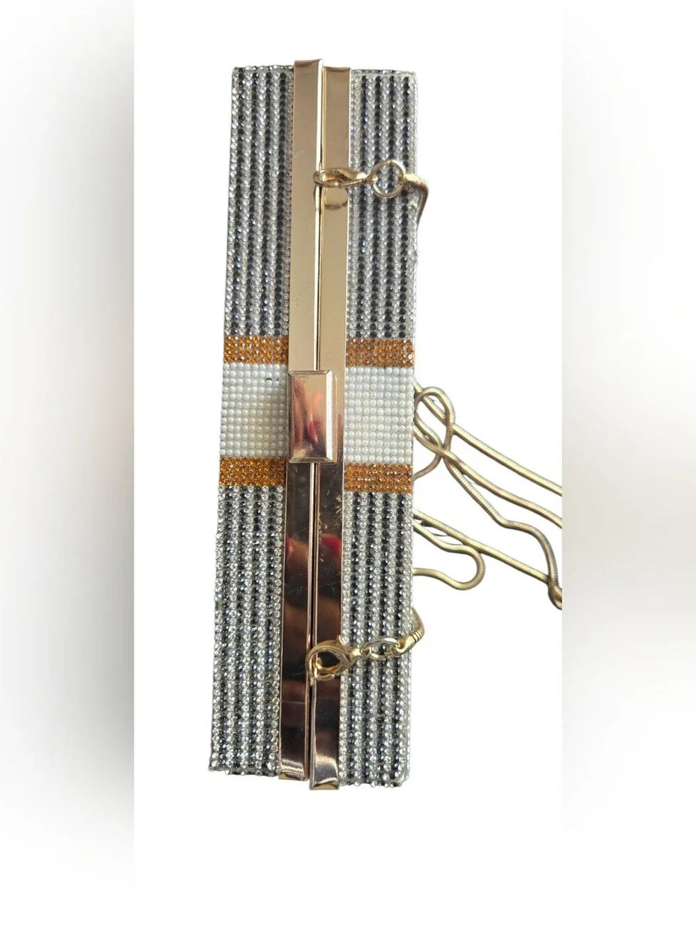 Sparkling Rhinestone $10k Money Stack Clutch Purse